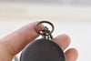 Matte Black Round Pocket Watch A8384