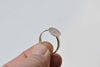 Supplies - Silver Adjustable Ring Base Findings With 10mm Pad Set of 10 A8372