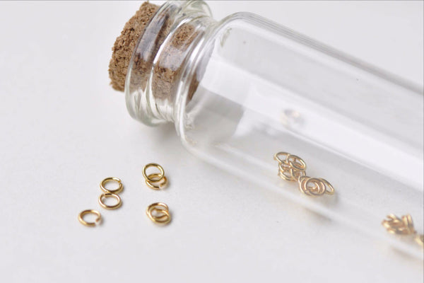 300 pcs Anti Tarnish 18K Gold Plated Brass Jump Rings 3mm 25G A8601