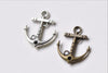Supplies - Love Anchor Charms Nautical Pendant Connector 