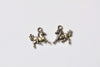 Supplies - Antique Bronze Tiny Horse Pony Charms Pendants 