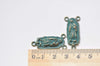 Religious Connectors Patina Green Bronze Catholic Charms Set of 20