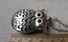 Pocket Watch - 1 PC Antique Silver Owl Wing Pocket Watch A7241