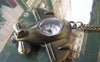 Pocket Watch - 1 PC Antique Bronze Airplane Pocket Watch A4612
