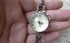 Pocket Watch - 1 PC of Antique Silver Glass Bubble Orb Pocket Watch A7144