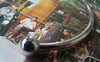 Bracelet - 1 pc Platinum Korean Style Smooth Bangle Bracelet 70mm A4640