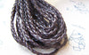 Cord - 10 meters Dark Brown Artificial Leather Cord Thread String A5050