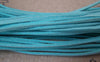 Cord - 10 meters Square Blue Suede Faux Leather Ribbon Cords String A5111