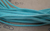 Cord - 10 meters Square Blue Suede Faux Leather Ribbon Cords String A5111