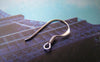 Accessories - 10 Pcs(5 Pairs) Of 925 Silver Fish Hook Earwire Findings 15x15mm A2987