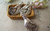 Accessories - 10 Pcs (5 Pairs) Of Antique Silver Heart Hand Charms Pendants 15x30mm A1174