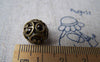Accessories - 10 Pcs Antique Bronze 3D Filigree Flower Ball Beads 11mm  A331