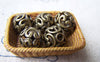 Accessories - 10 Pcs Antique Bronze 3D Filigree Flower Ball Beads 11mm  A331