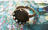 Accessories - 10 Pcs Antique Bronze Adjustable Ring Blank Shank Base With 12mm Bezel Lace Edge A3889