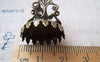 Accessories - 10 Pcs Antique Bronze Adjustable Ring Blank Shank Base With 13x18mm Bezel Crown Edge A3886