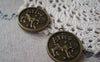 Accessories - 10 Pcs Antique Bronze Aries The Ram Round Base Setting Charms Match 25mm Cameo   A4079