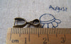 Accessories - 10 Pcs Antique Bronze Brass Pinch Bail Snap Bails Clasps 18KGP  8x16mm A2839
