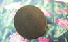 Accessories - 10 Pcs Antique Bronze Brass Round Base Setting Brooch Back With 20mm Pad A4257