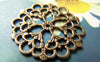 Accessories - 10 Pcs Antique Bronze Filigree Flower Snowflake Connectors Charms  29mm A365