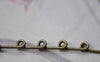 Brooches - 10 pcs Antique Bronze 4 Loops Kilt Safety Pins Brooch A2994
