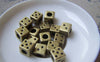 Accessories - 10 Pcs  Antique Bronze Gambling Dice Cube Beads 9mm A4939