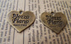 Accessories - 10 Pcs Antique Bronze Heart Charms 21x23mm A559