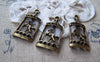Accessories - 10 Pcs Antique Bronze Merry Go Round Carousel Charms 14x32mm A3429