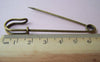 Accessories - 10 Pcs Antique Bronze Safety Pins Brooch Findings   70mm A3870