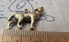Accessories - 10 Pcs Antique Bronze Wolf Howling Charms Pendants  20x26mm A3894