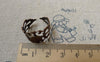 Accessories - 10 Pcs Antique Copper Brass Adjustable Filigree Flower Ring Bases With 8mm Pad A6551