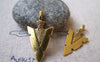 Accessories - 10 Pcs Antique Gold Triangle Arrow Symbol Charms 16x31mm A5681