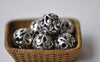 Accessories - 10 Pcs Antique Silver 3D Filigree Flower Ball Beads 8mm A6400