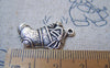 Accessories - 10 Pcs Antique Silver Christmas Stockings Socks Charms 13x21mm A4811