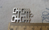 Accessories - 10 Pcs Antique Silver Double Happiness Wedding Decoration Charms 24x31mm A7302