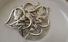 Accessories - 10 Pcs Antique Silver Filigree Heart Fairy Angel Charms 25x32mm A7399