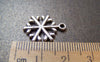 Accessories - 10 Pcs Antique Silver Filigree Snowflake Charms 15mm A1032