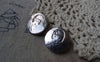Accessories - 10 Pcs Antique Silver Japanese Girl Metal Buttons Charms 20mm A5477
