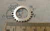 Accessories - 10 Pcs Antique Silver Mechanical Watch Movement Gear Charms Connectors 24x28mm  A6296