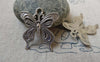 Accessories - 10 Pcs Antique Silver Pewter Butterfly Charms  23x28mm  A6478