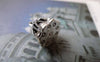 Accessories - 10 Pcs Antique Silver Seedpod Of Lotus Flower Charms 11x11mm A6546