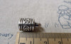 Accessories - 10 Pcs Antique Silver Textured Flower Tassel Caps Cord Ends 10x16mm A6833
