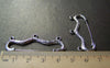 Accessories - 10 Pcs Antique Silver Three Loops Bow Safety Pins Broochs 18x46mm A1778
