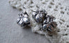Accessories - 10 Pcs Antique Silver Tone Brass Coconut Tree Large Hole Beads  10x12mm A7693