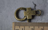 Accessories - 10 Pcs Antiqued Bronze Cross Lobster Clasps 16x28mm A5984