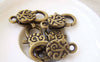 Accessories - 10 Pcs Antiqued Bronze Swirly Lobster Clasps 13x30mm A5273