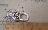 Accessories - 10 Pcs Antiqued Silver Tibetan Silver Heart Lobster Clasps 14x26mm A5198