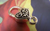 Accessories - 10 Pcs Antiqued Silver Tibetan Silver Heart Lobster Clasps 14x26mm A5198