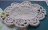 Accessories - 10 Pcs Beige Filigree Floral Oval Cotton Lace Doily Base Setting Match 18x25mm A4852