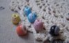 Accessories - 10 Pcs Ceramic  Fortune Cats Kitten Pottery Beads  8x9mm Mixed Color A5059