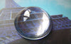 Accessories - 10 Pcs Crystal Glass Dome Round Cabochon Cameo 22mm A2166